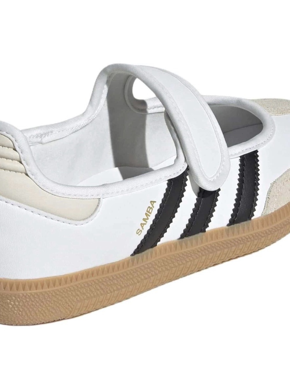 Adidas Samba Mary Jane Shoe - White/Black/Gum - Picture 4 of 5